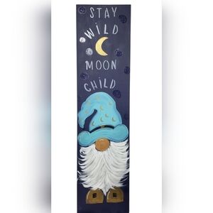 Hand-Painted Gnome Art - Moon Child